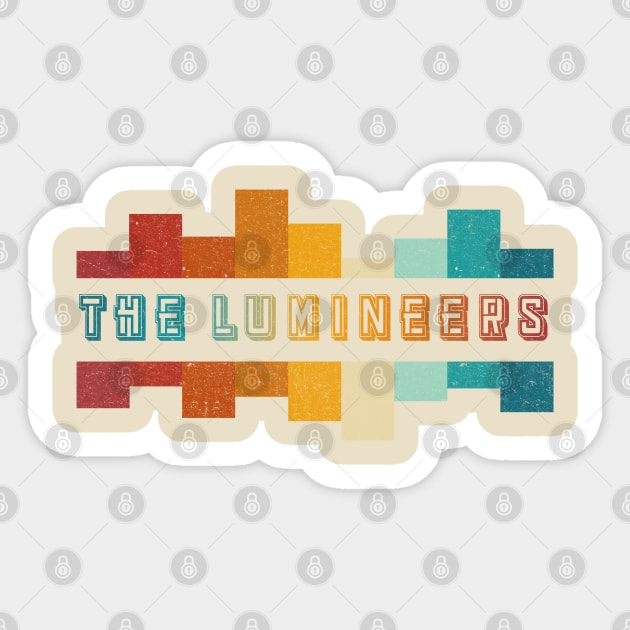 Lumineers Vintage Distressed Sticker by MBAH MASEM